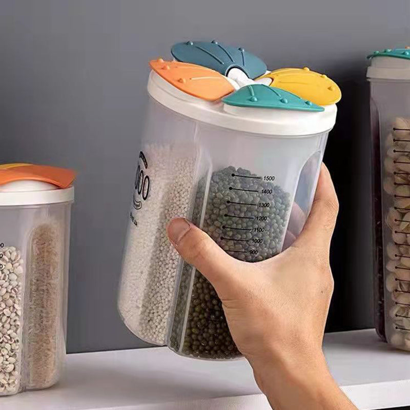 حاوية تخزين الحبوب والمكسرات من كوادرين: لتخزين طعامك بشكل صحي ومنظم